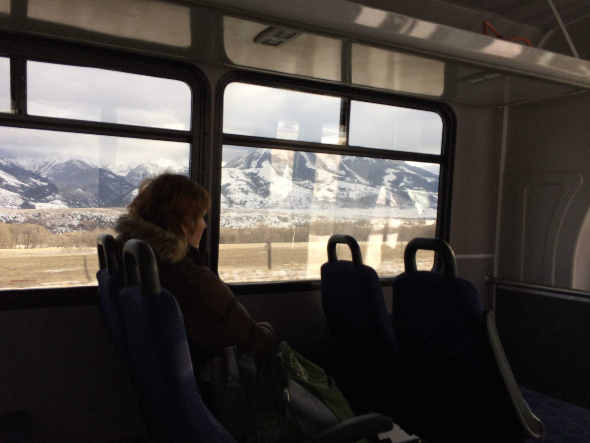Photo by Author — the interior of the coach