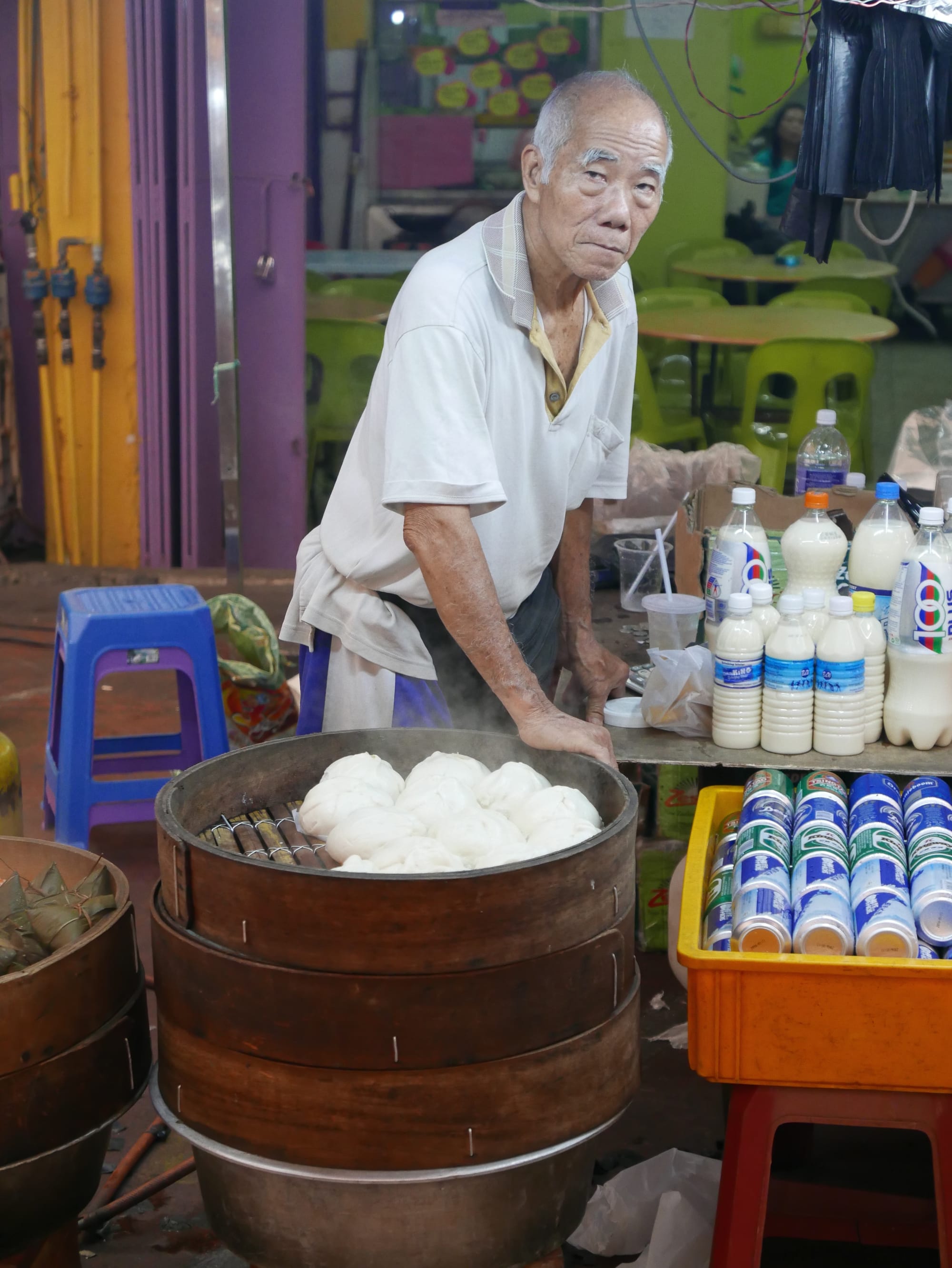 Photo by Author — Sibu, Sarawak, Malaysia — steamed bao buns