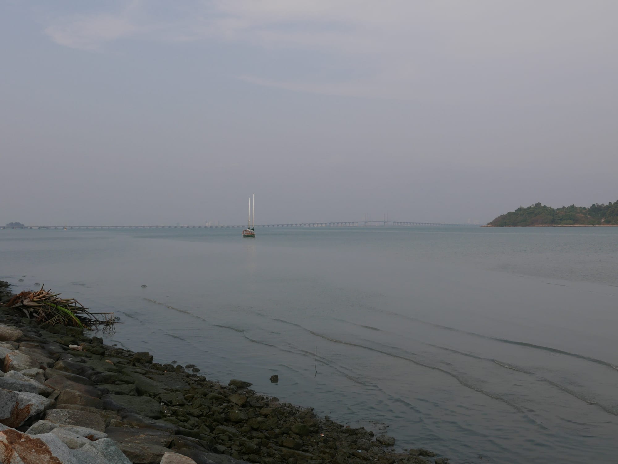 Photo by Author — Penang Bridges — Queensbay Seaside, Bayan Lepas, Penang, Malaysia