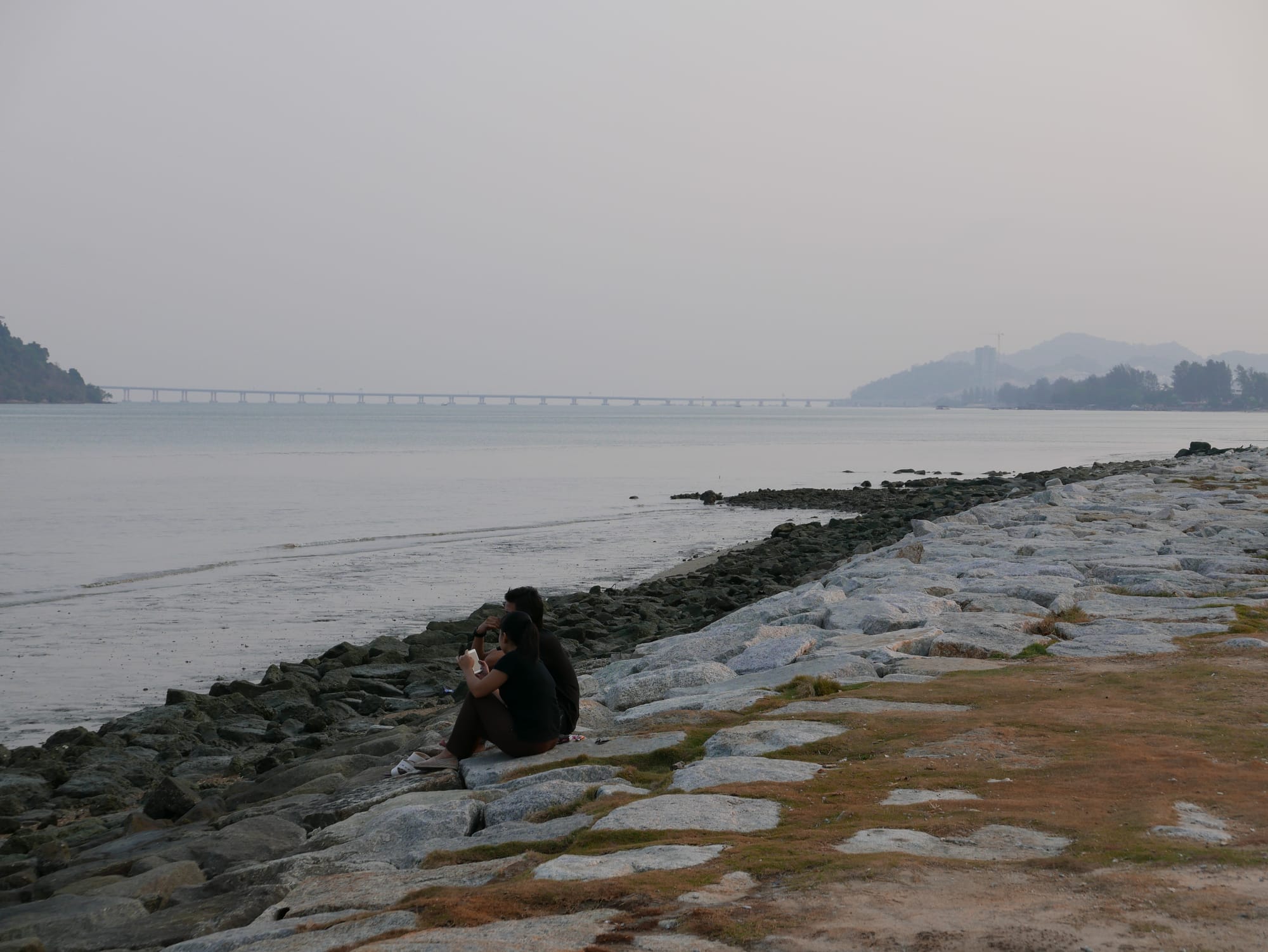 Photo by Author — Penang Bridges — Queensbay Seaside, Bayan Lepas, Penang, Malaysia