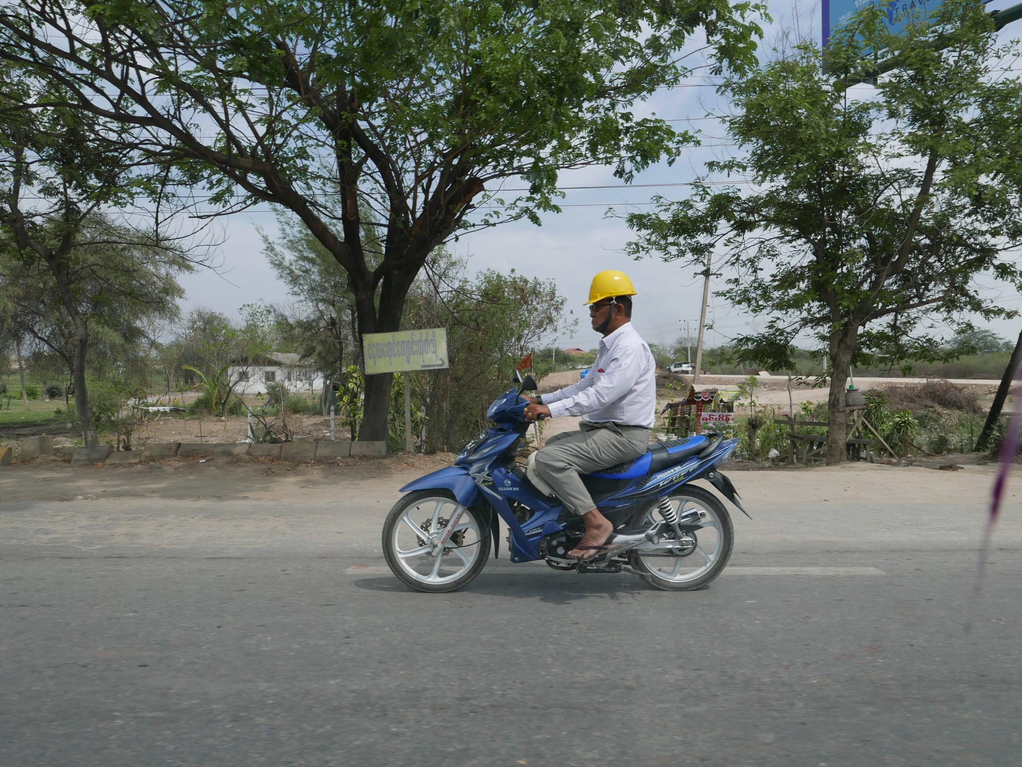 Photo by Author — who needs a helmet when you’ve got a hard hat?