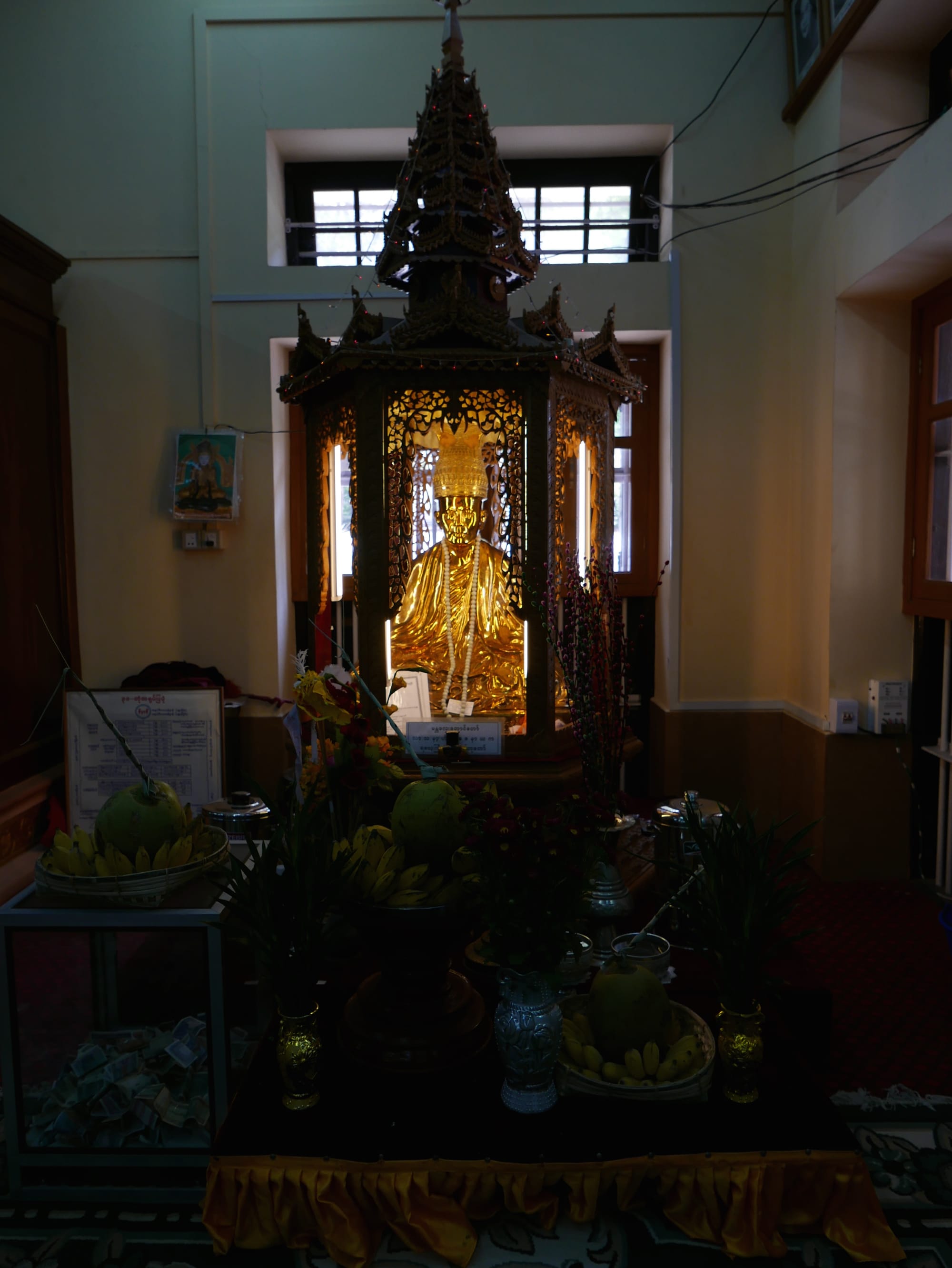 Photo by Author — Buddha’s Collar-Bone Peshawar Relic Worshiping Place — Mandalay Hill, Mandalay