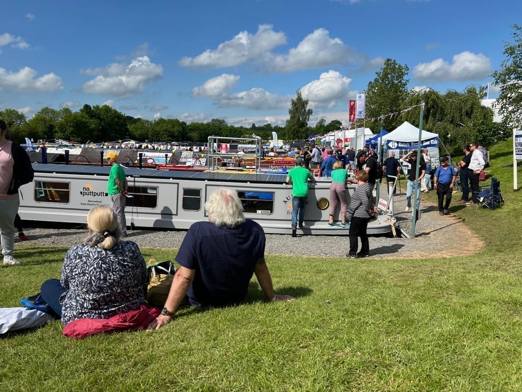 A newbie at the Crick Boat Show