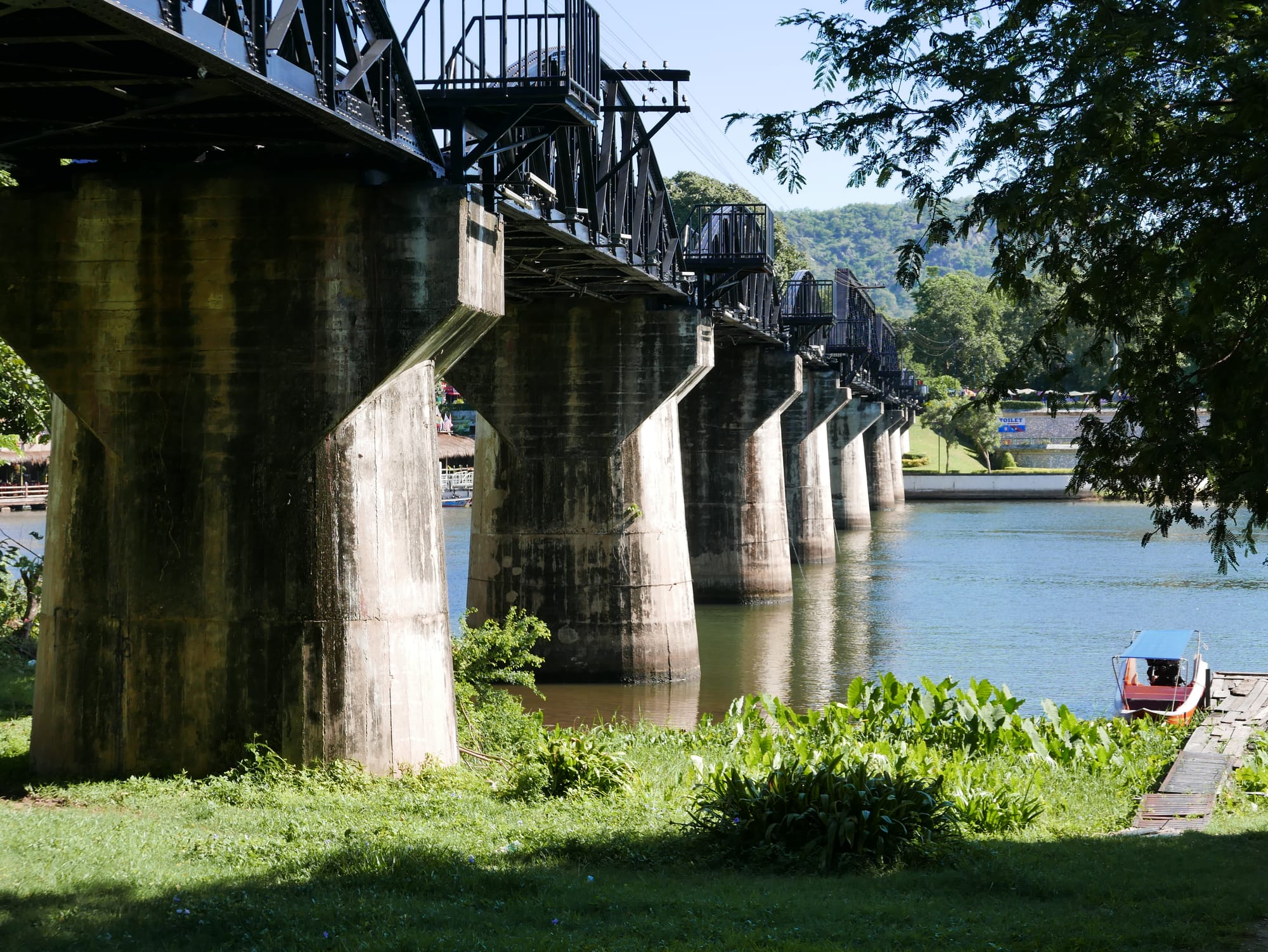 Thailand — The Bridge on the River Kwai (สะพานข้ามแม่น้ำแคว), Maenam Khwae Rd., Mueang Kanchanaburi, Changwat Kanchanaburi 71000, Thailand